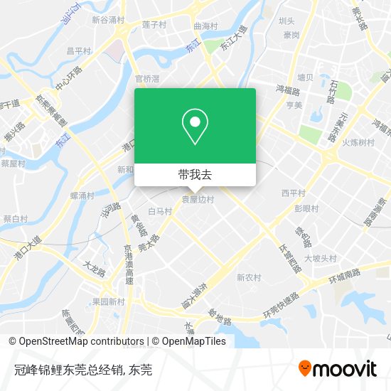 冠峰锦鲤东莞总经销地图