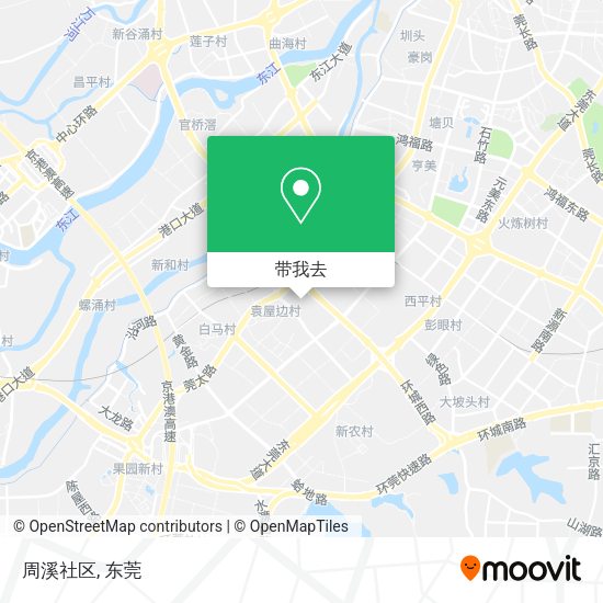 周溪社区地图