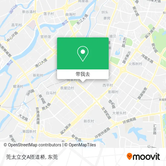 莞太立交A匝道桥地图