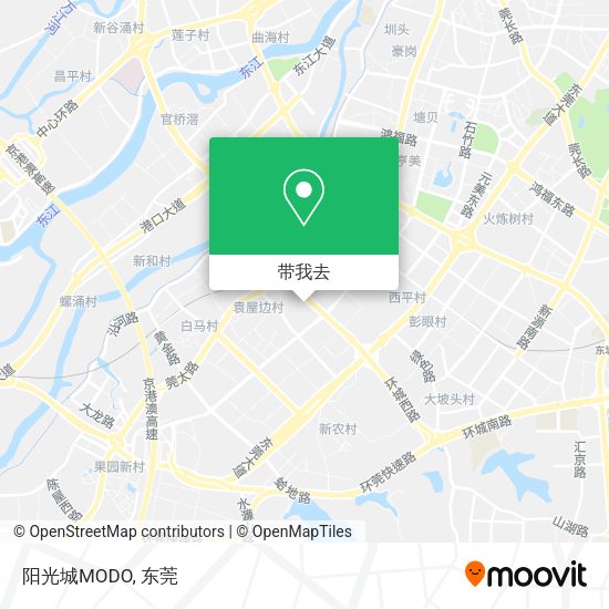 阳光城MODO地图