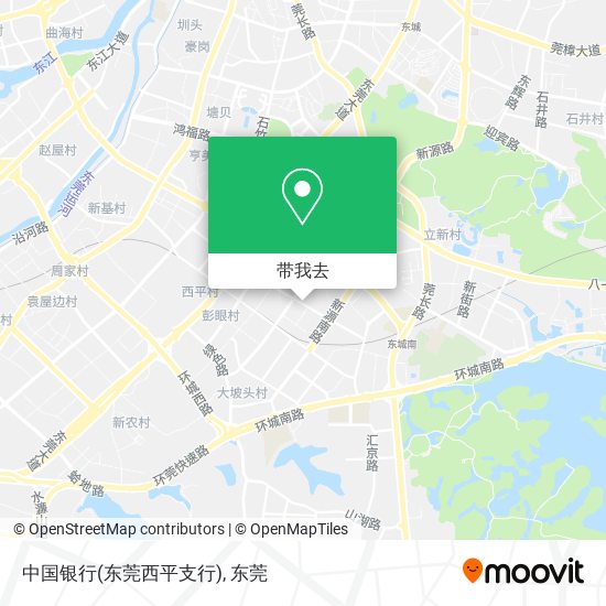 中国银行(东莞西平支行)地图