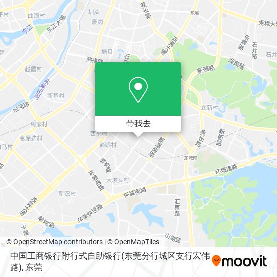 中国工商银行附行式自助银行(东莞分行城区支行宏伟路)地图