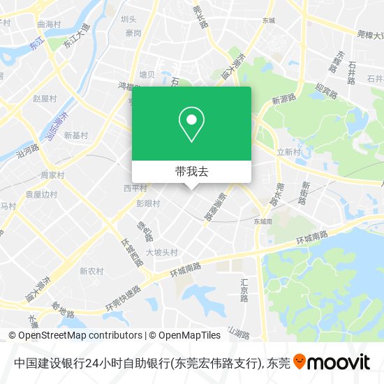 中国建设银行24小时自助银行(东莞宏伟路支行)地图