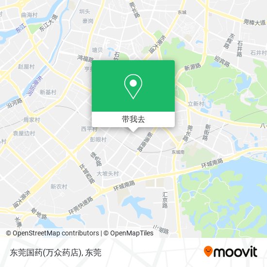 东莞国药(万众药店)地图