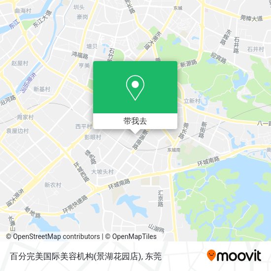 百分完美国际美容机构(景湖花园店)地图