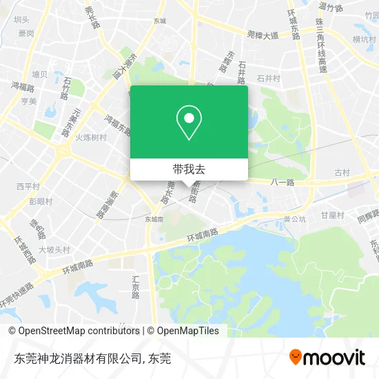 东莞神龙消器材有限公司地图