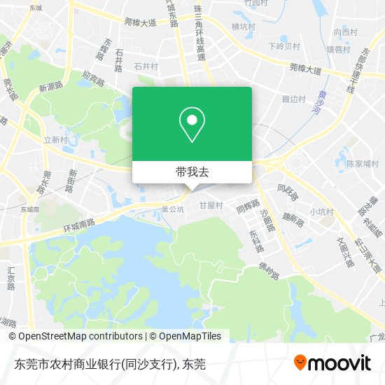 东莞市农村商业银行(同沙支行)地图