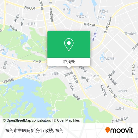 东莞市中医院新院-行政楼地图