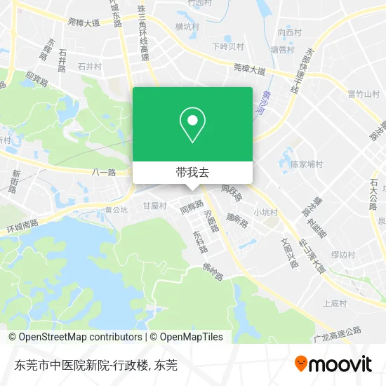 东莞市中医院新院-行政楼地图