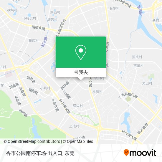 香市公园南停车场-出入口地图