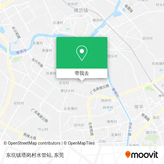 东坑镇塔岗村水管站地图