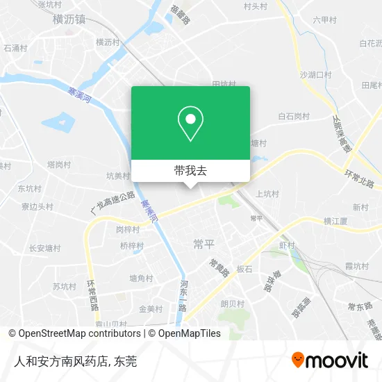 人和安方南风药店地图