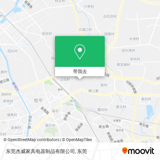 东莞杰威家具电器制品有限公司地图