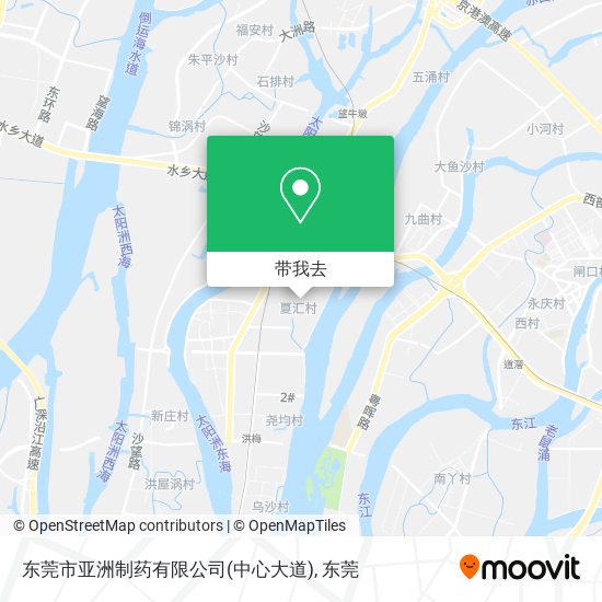 东莞市亚洲制药有限公司(中心大道)地图