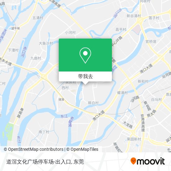 道滘文化广场停车场-出入口地图