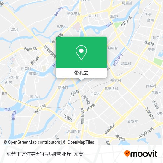 东莞市万江建华不锈钢营业厅地图