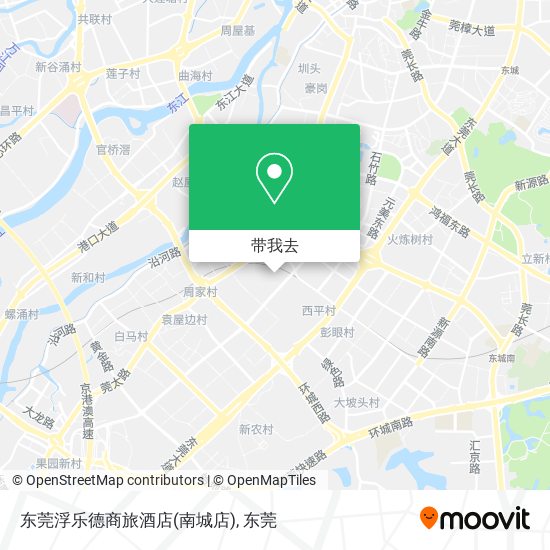 东莞浮乐德商旅酒店(南城店)地图