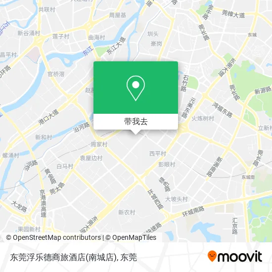 东莞浮乐德商旅酒店(南城店)地图