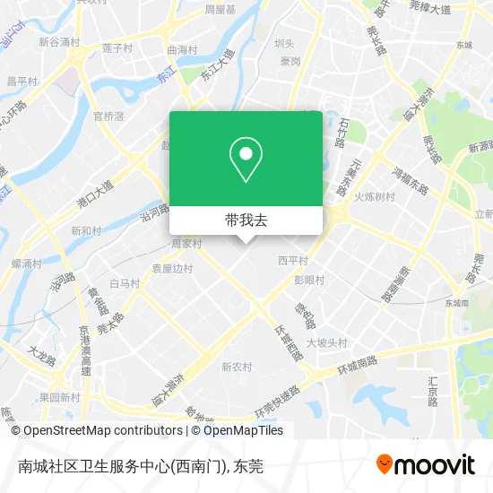 南城社区卫生服务中心(西南门)地图