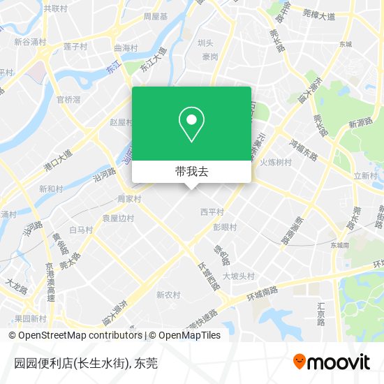 园园便利店(长生水街)地图