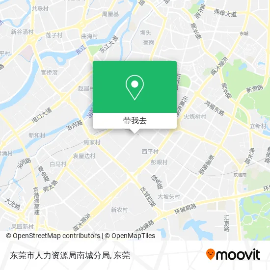 东莞市人力资源局南城分局地图