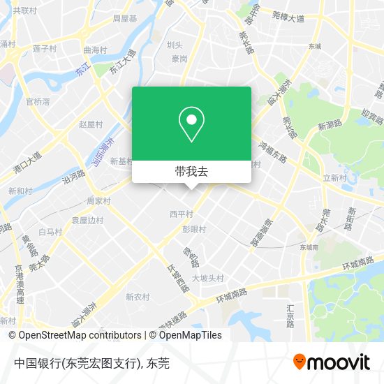 中国银行(东莞宏图支行)地图