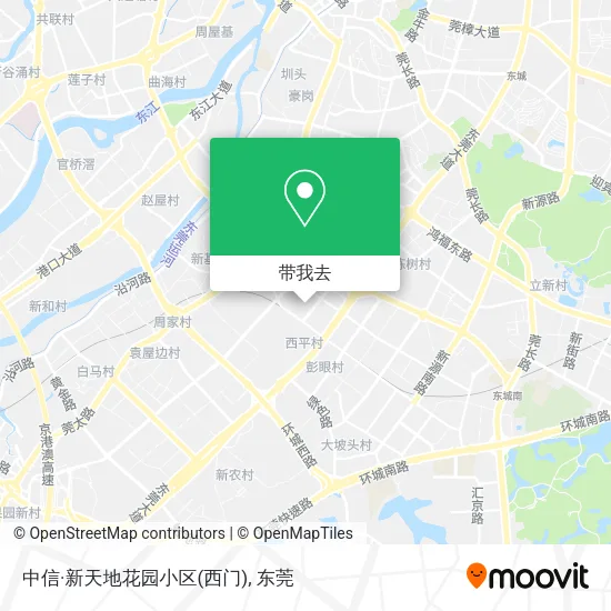 中信·新天地花园小区(西门)地图