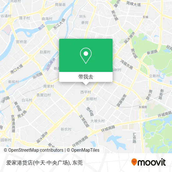 爱家港货店(中天·中央广场)地图