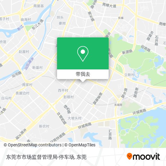 东莞市市场监督管理局-停车场地图