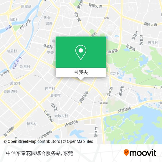 中信东泰花园综合服务站地图