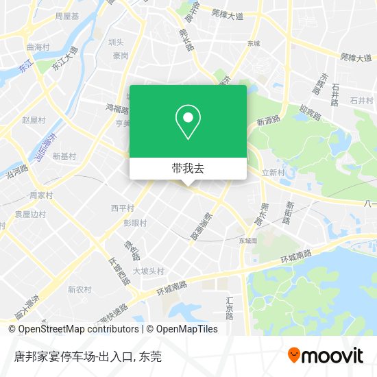 唐邦家宴停车场-出入口地图