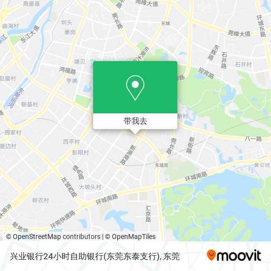 兴业银行24小时自助银行(东莞东泰支行)地图