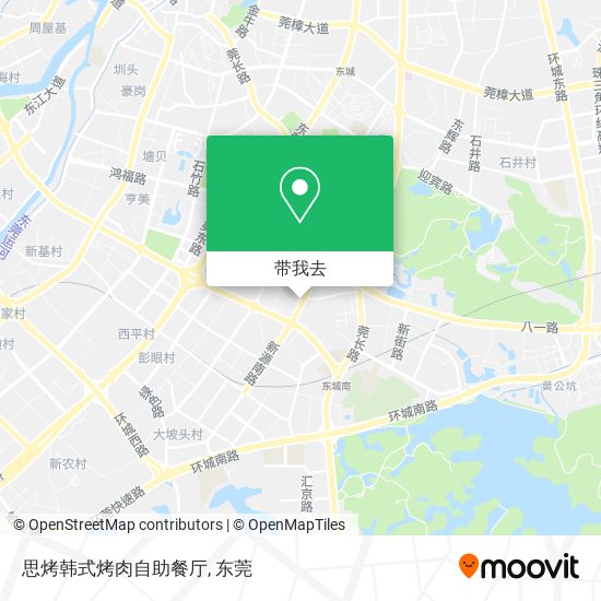 思烤韩式烤肉自助餐厅地图