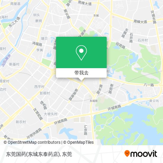 东莞国药(东城东泰药店)地图