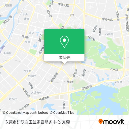东莞市妇联白玉兰家庭服务中心地图