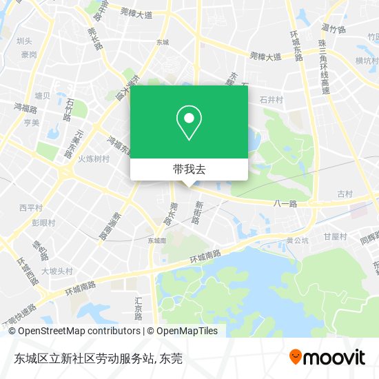 东城区立新社区劳动服务站地图