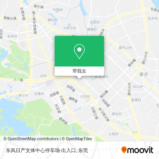 东风日产文体中心停车场-出入口地图
