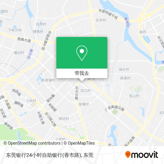 东莞银行24小时自助银行(香市路)地图