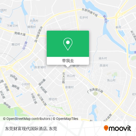 东莞财富现代国际酒店地图