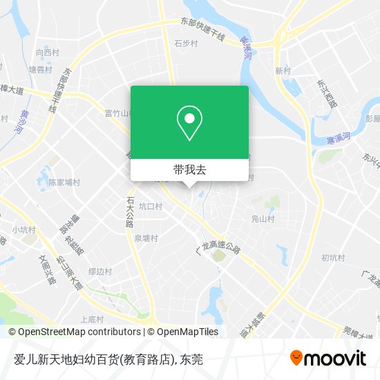爱儿新天地妇幼百货(教育路店)地图