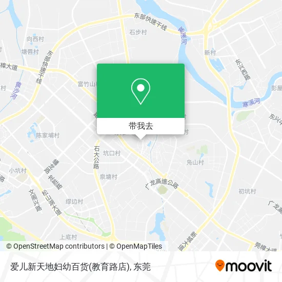 爱儿新天地妇幼百货(教育路店)地图
