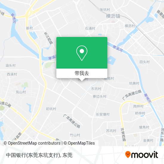 中国银行(东莞东坑支行)地图