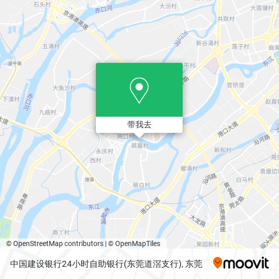 中国建设银行24小时自助银行(东莞道滘支行)地图