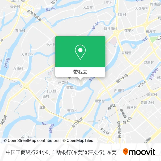 中国工商银行24小时自助银行(东莞道滘支行)地图