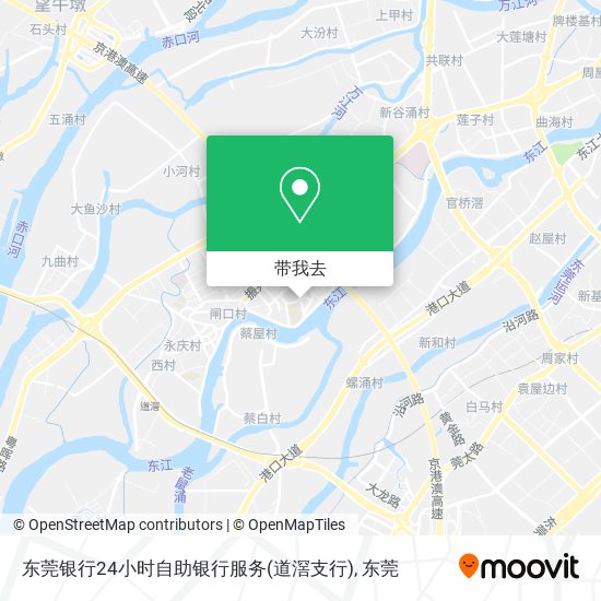 东莞银行24小时自助银行服务(道滘支行)地图