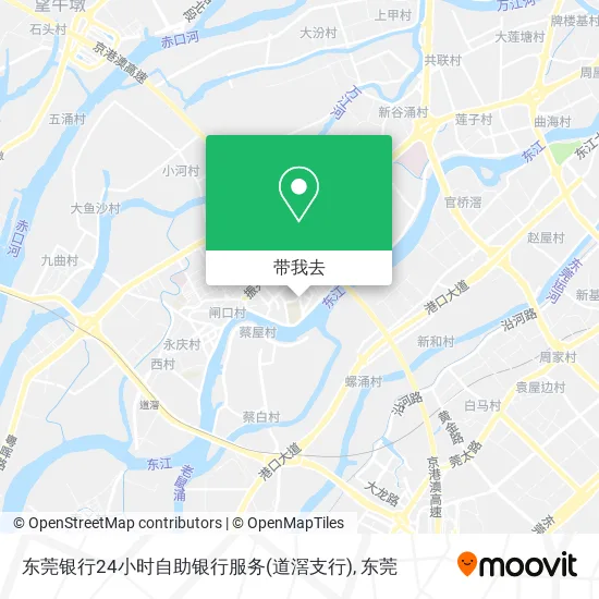 东莞银行24小时自助银行服务(道滘支行)地图
