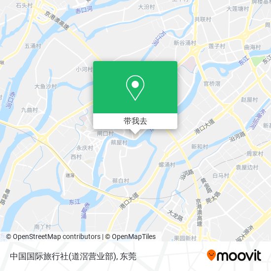 中国国际旅行社(道滘营业部)地图