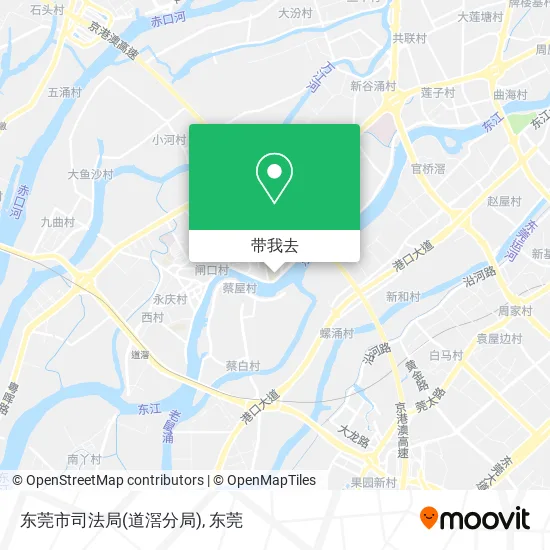 东莞市司法局(道滘分局)地图