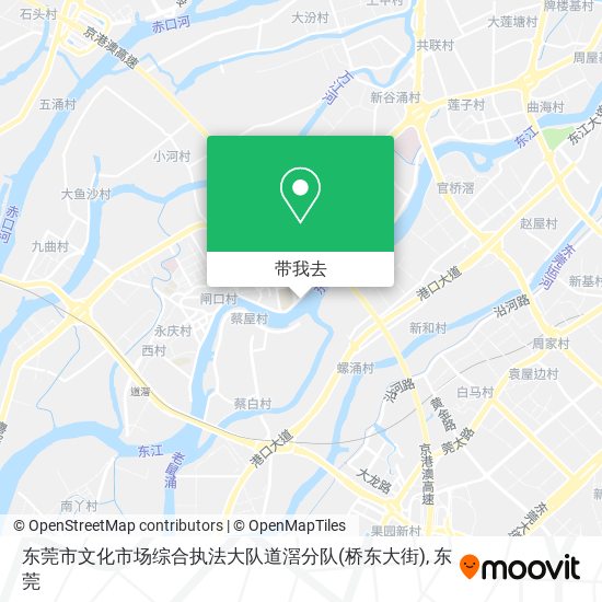 东莞市文化市场综合执法大队道滘分队(桥东大街)地图