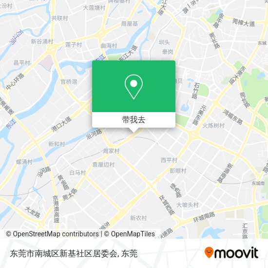 东莞市南城区新基社区居委会地图